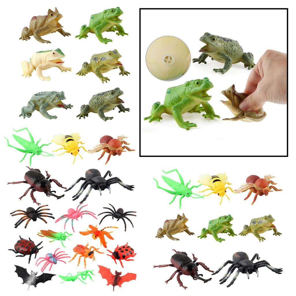 Bug Toys figurine 5/6/8/12PCS giocattoli per insetti figure per bambini bambini educativi ape scarabeo ragno modello in plastica