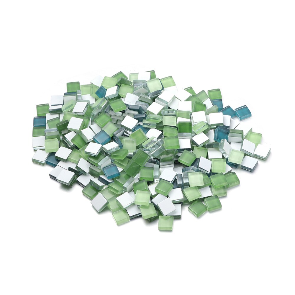 300Stck Bunte Kristall Glas Mosaik Fliesen Kreative Handwerk DIY Dekorative Fliesen Zauberstab Hintergrund Dekoration (Orange): wie gezeigt
