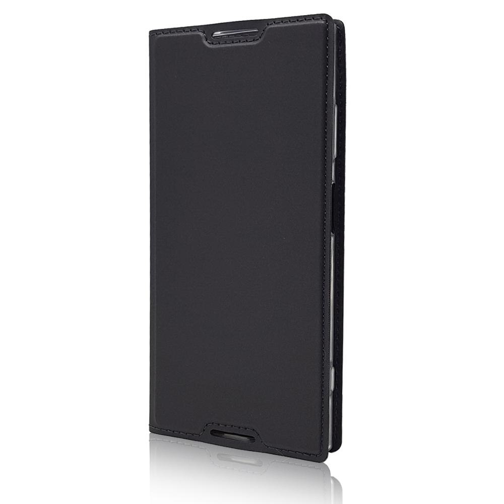 Xa1 plus capa traseira de couro, capa para sony xperia xa xa1 ultra f3111 g3221, capa flip de couro para sony xa1 coque de concha g3112: XA1 Plus / Cinza