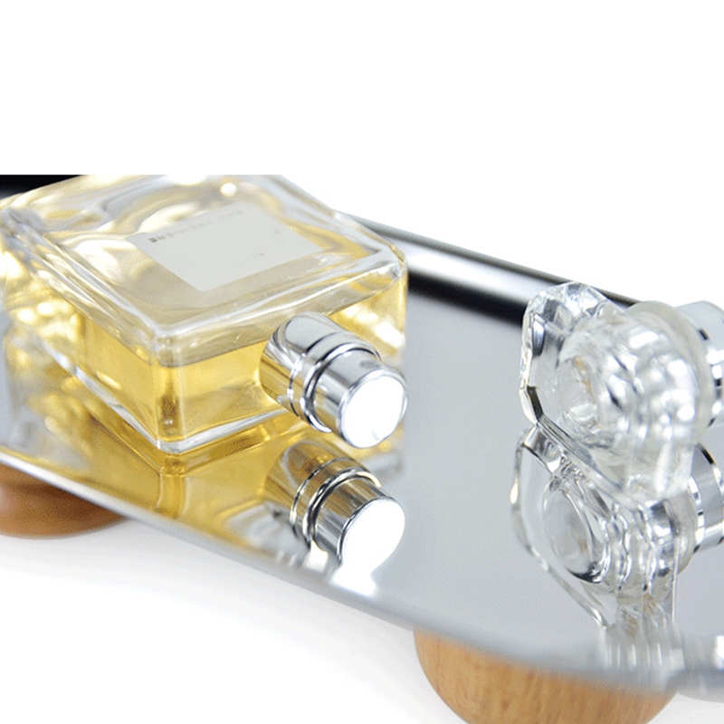 Bandeja de almacenamiento de hierro, soporte de exhibición de placa decorativa de pies altos de madera, bandejas decorativas de joyería, sala de estar, cocina, almacenamiento