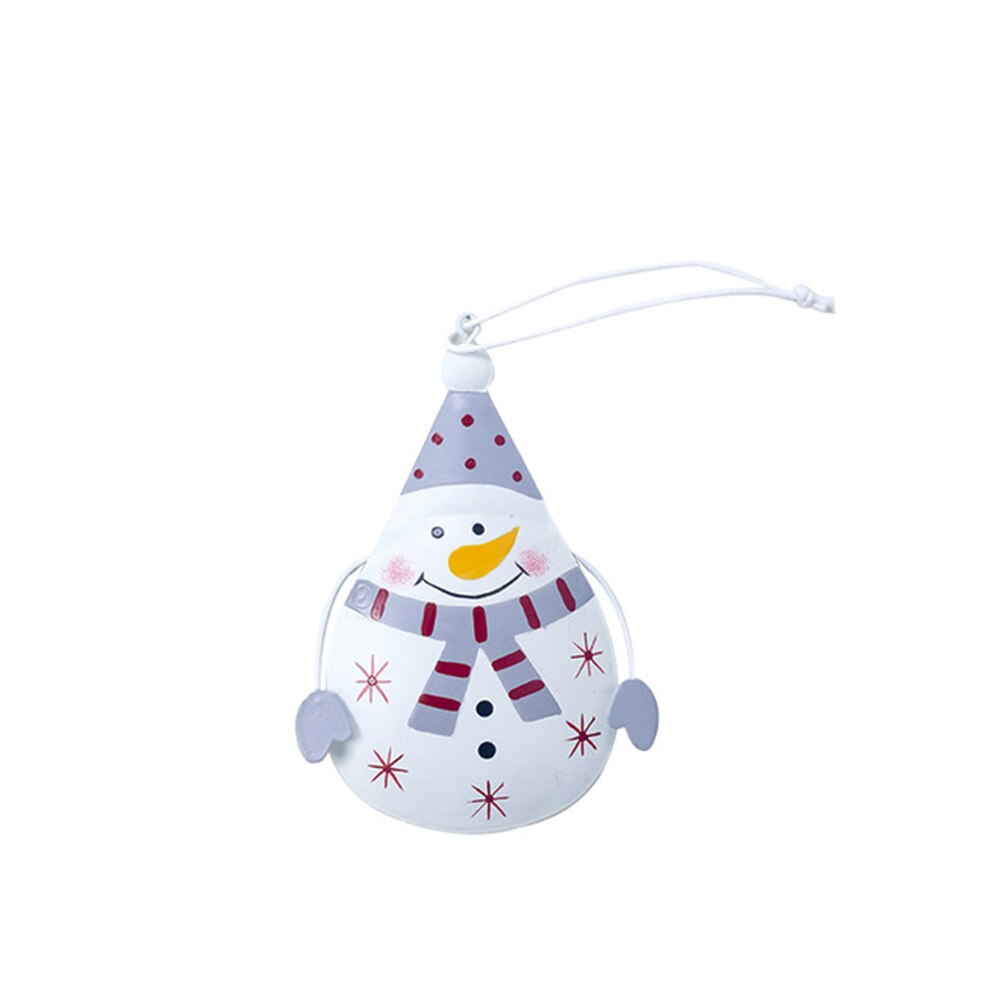 Mooie Geschilderd Ijzeren Sneeuwpop Elanden Kerstman Opknoping Hanger Xmas Kerstboom Toppers Ornamenten Home Decoratie: Snowman