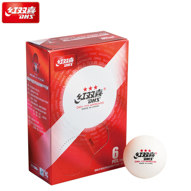 Bola de tenis de mesa DHS DJ40 para los Juegos Olimpicos de Tokio, aprobado por ITTF, gira mundial de , plástico ABS DHS 3 Star Pelotas de Ping Pong: WTDJ40 6PCS