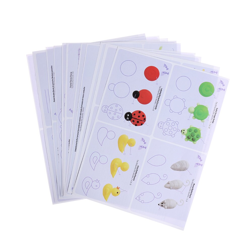 23PCS/Set Icing Piping Nozzles Practice Drawings Board Cake Pastry Beginner Practice Paper Fondant Decorating Accessories