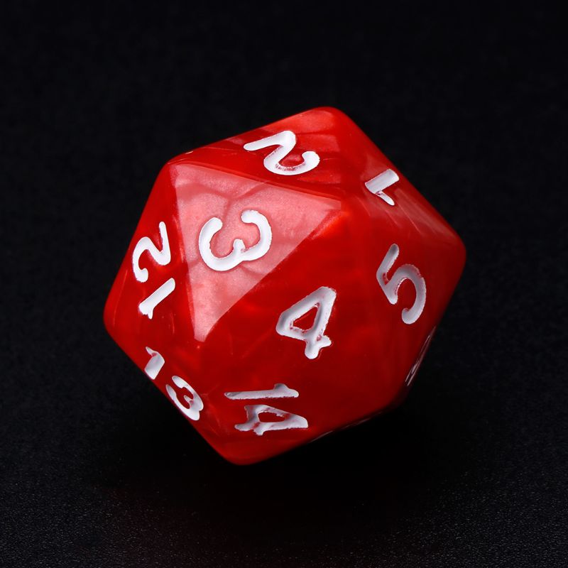 10pcs/set 20 Sided Dice D20 Polyhedral Dices For RPG Poly Desktop Table Games U2JB
