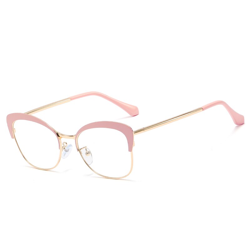 Blue Light Blocking Glasses Women Eyewear Prescription Full Rim Female Eyeglasses UV400 Anti-Scratch Anti Blue Ray Coating