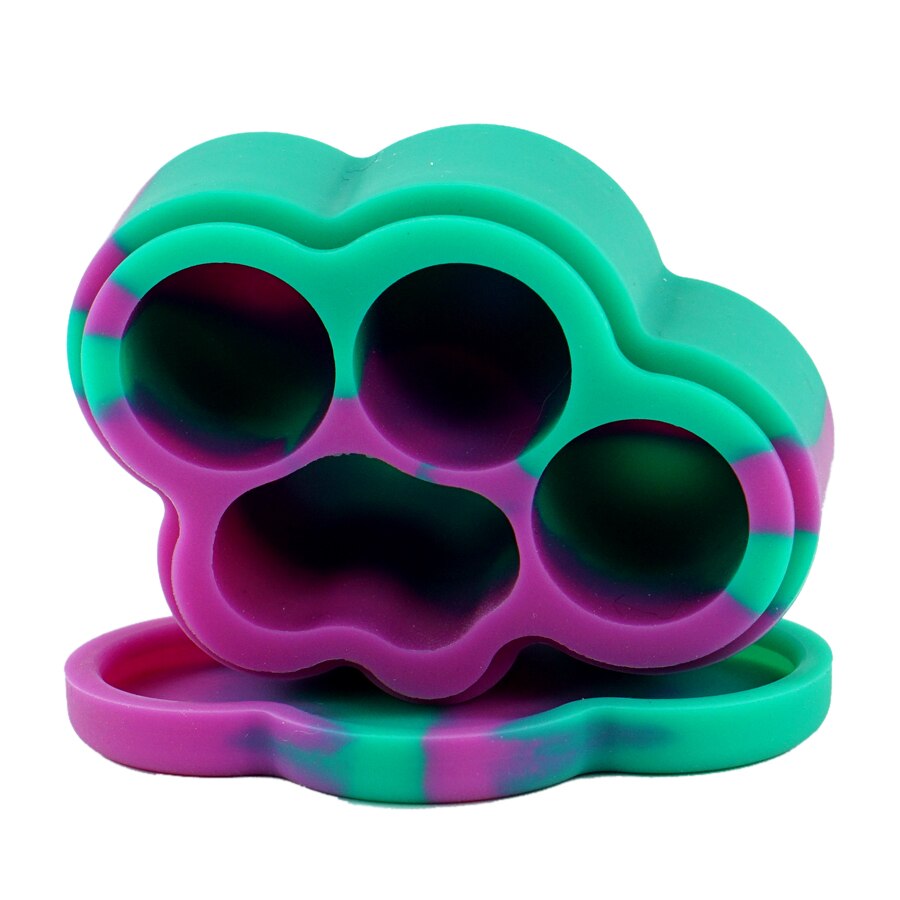1pc Small Cloud Shape Silicone Dab Container Nonstick Container Tank Portable 22ml Storage Box for Oil Wax Jar
