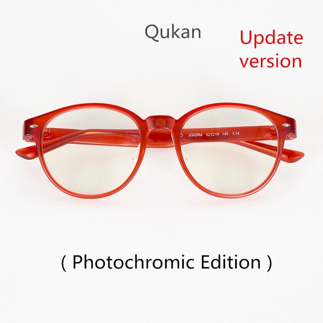 Qukan b1 fotocromático anti raio azul proteger óculos, destacável anti-azul-raios vidro de proteção w1 atualizado unissex: W1 Red