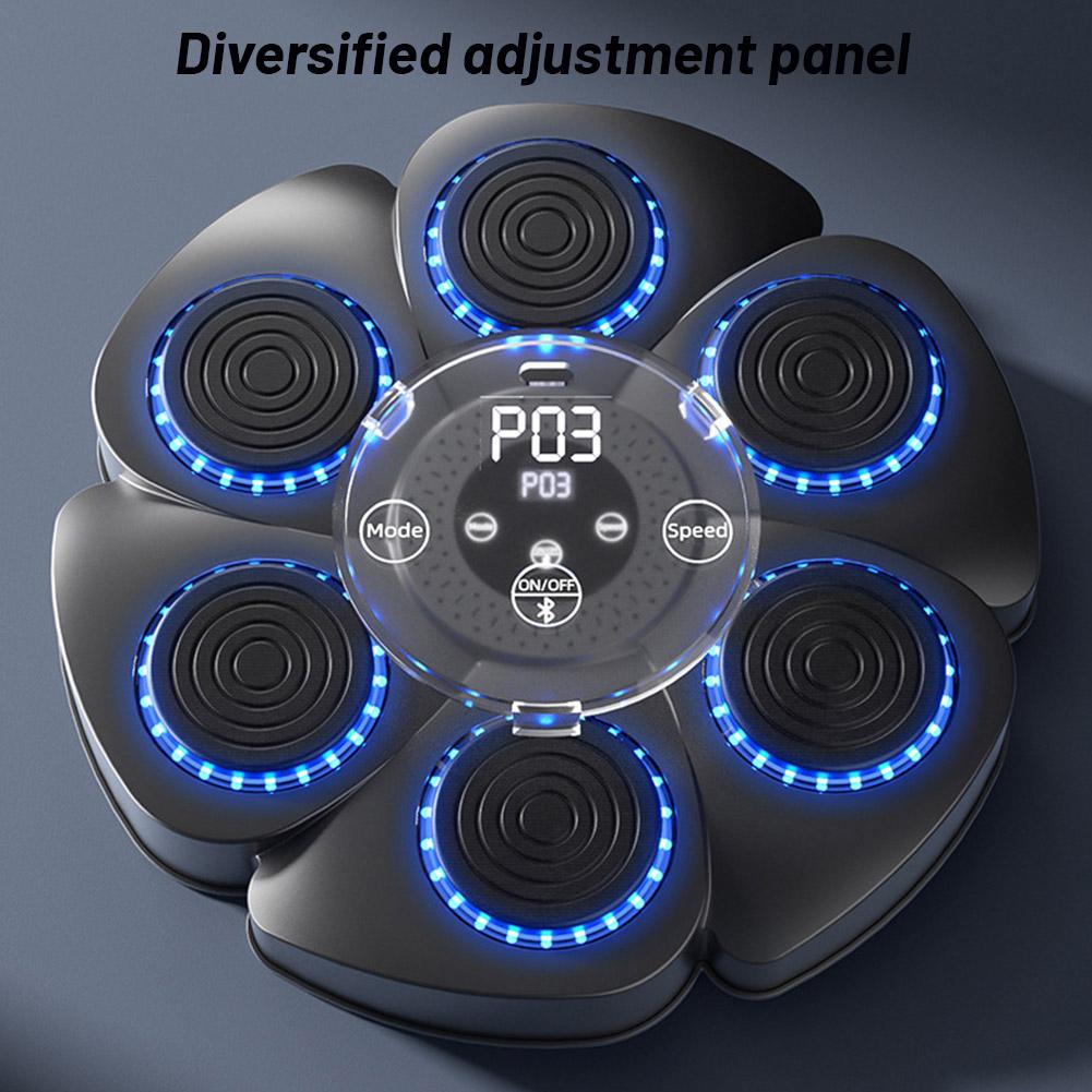 Music Boxing Machine Dynamic Indicator Lights Wall Mounted Boxing Training Punching Equipment Bluetooth-Compatible With Gloves