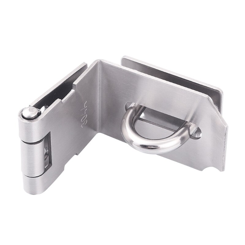 Right Angle Door Lock Attachment 90 Degree Stainless Steel Door Buckle Rust Padded Padlock Door Latch Stainless Steel Latch