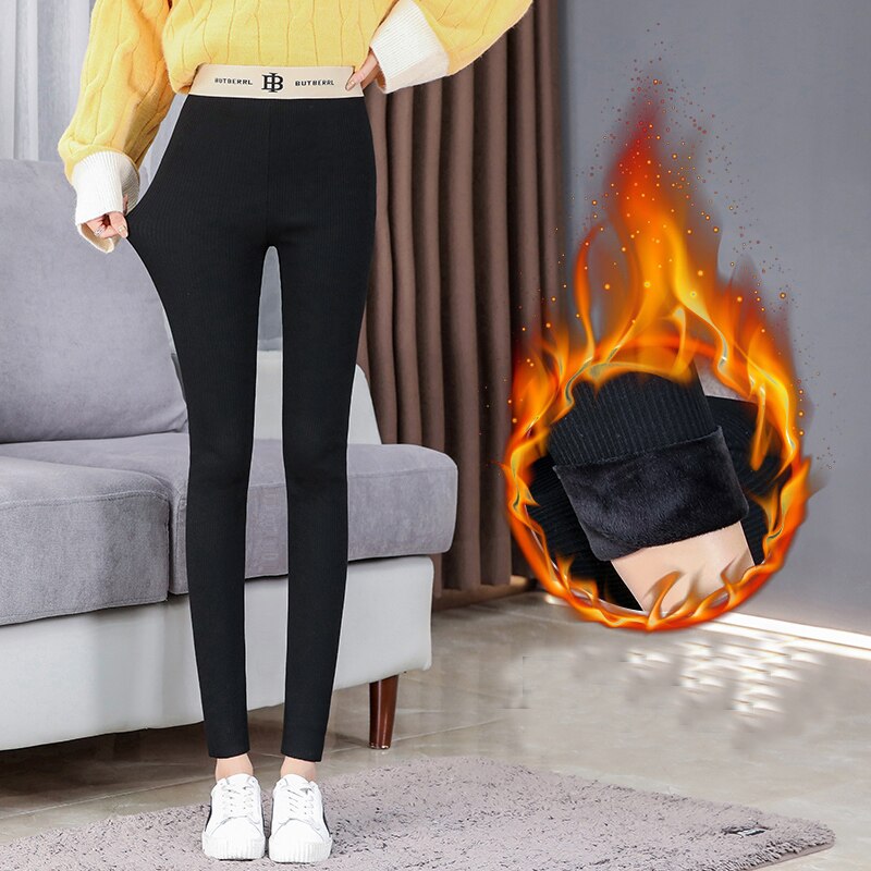 herbst Winter Gamaschen frauen warm Halten Solide Gamaschen für Frauen Dicke Samt Gamaschen Super Elastische Schwarz Grau