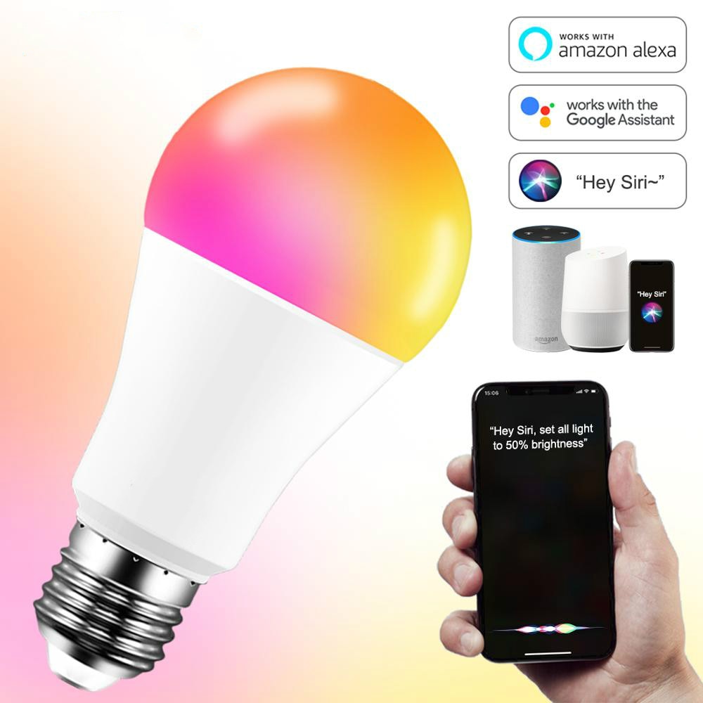 15W Slimme Lamp Handig App Bedienen Compatibel Alexa Google Assistent Voice Control E27 Dimbare Wifi Led Lamp 110V 220V