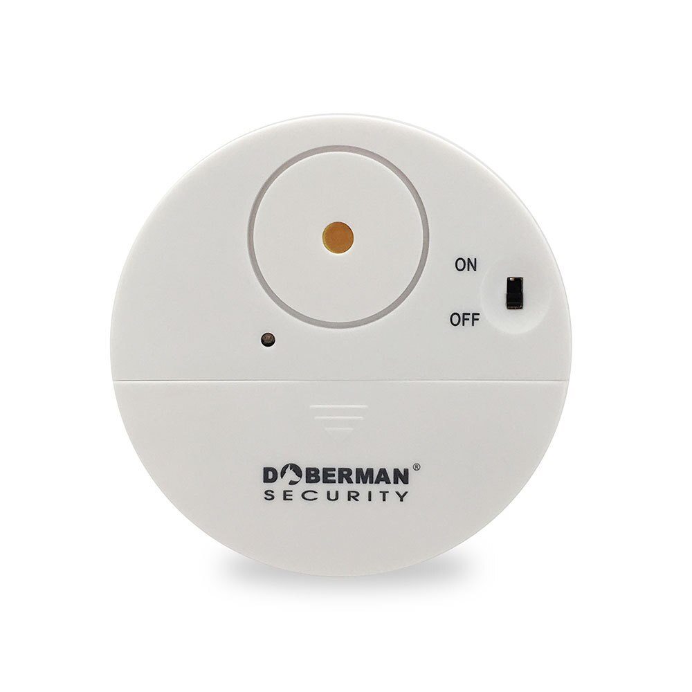 SE-0106 Ulrta-Slim Door Window Magnetic Sensor Alarm With Warning Sticker For Home House Apartment Store Office Security: White