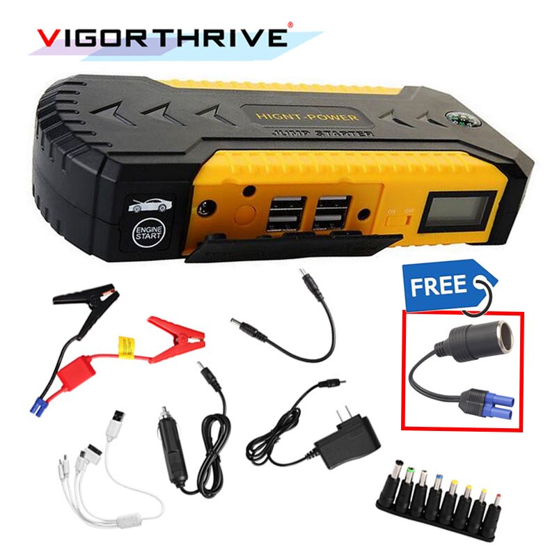 car jump starter power bank 12v emergency car battery booster Multi-function car starter start