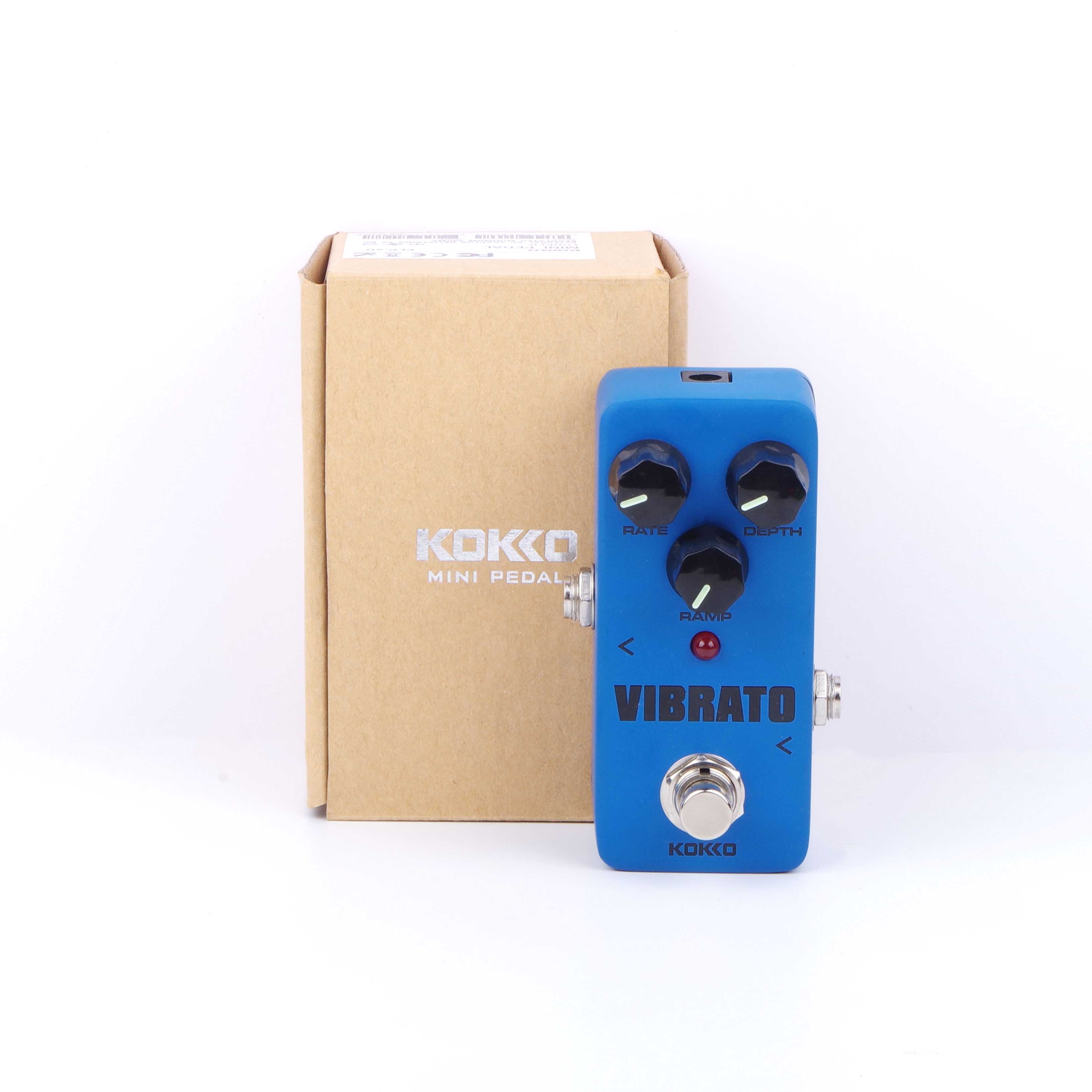 KOKKO Guitar Effects Pedal Chorus Compressor Overdrive Distortion Booster Vibe Vibrato Loop Reverb Phaser Tuner Guitar Pedal: KOKKO-Vibrato