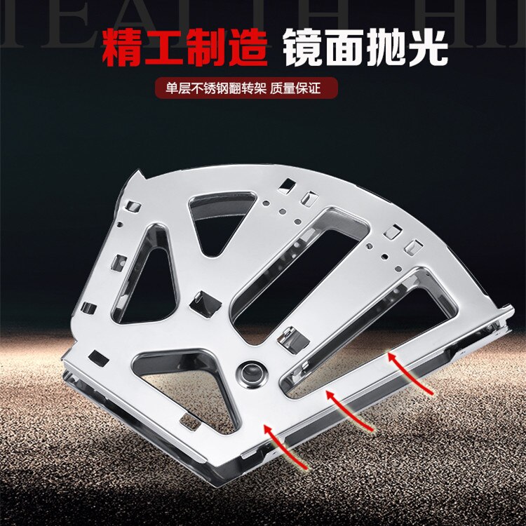 1Pair Stainless Steel Shoe Rack Flip Frame 3 Layers option Gray Color Hidden Hinge Bracket