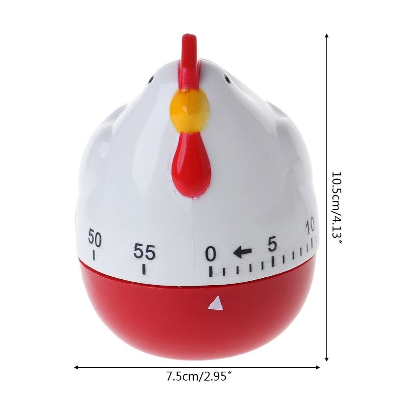 Mignon poule forme cuisine cuisson minuterie mécanique compte à rebours réveil rappel outil décor à la maison 667A