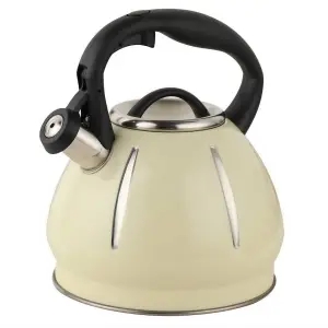 304 Roestvrijstalen Ketel Fluitje 3L Golf Punt Zwart Rood Sferische Water Pot Inductie Kookplaat Huishoudelijke Keuken Benodigdheden: B