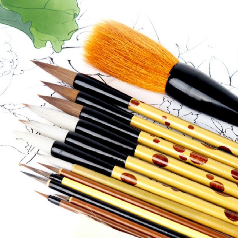 26 pièces pinceau de calligraphie pour peinture chinoise Caligrafia crochet ligne stylo chinois paysage fleurs dessin calligraphie pinceau stylo ensemble