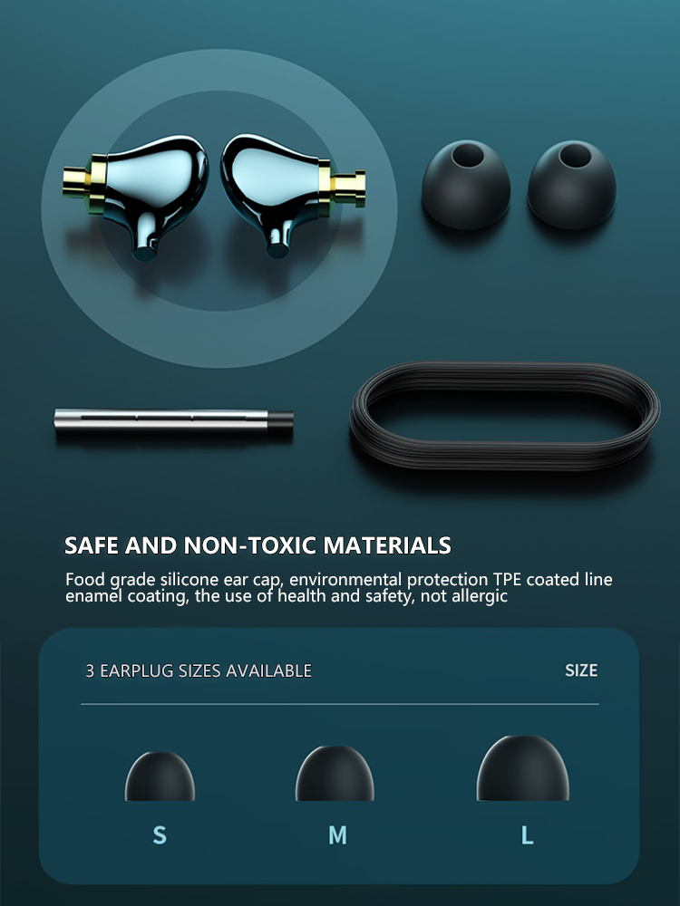 Wysokiej jakości ceramiczne słuchawki przewodowe Type-C/3.5mm HIFI Bass Stereo muzyka Sport z mikrofonem dla Xiaomi Huawei IPhone