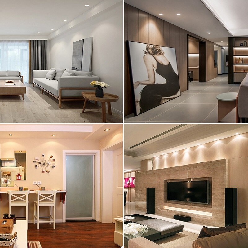 etrnLED 3W Mini LED Spotlight Angle Rotatable Adjustable 12V 24V Dimmable Recessed Downlight Ceiling Spot Light Cabinet Home