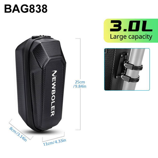 NEWBOLER 5L bolsa para patinete eléctrico accesorios bolsa para vehículo eléctrico con puerto USB impermeable Xiaomi Scooter bolsa frontal bolsa para bicicleta ﻿: Rojo
