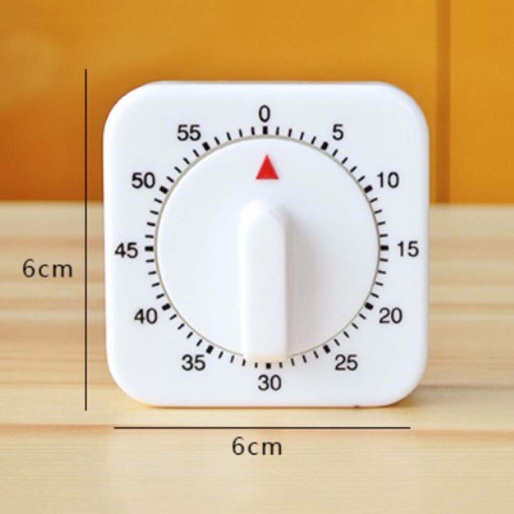 Dial 60-Minute Mechanical Timer Reminder Counting Count Down Alarm Clock for Kitchen