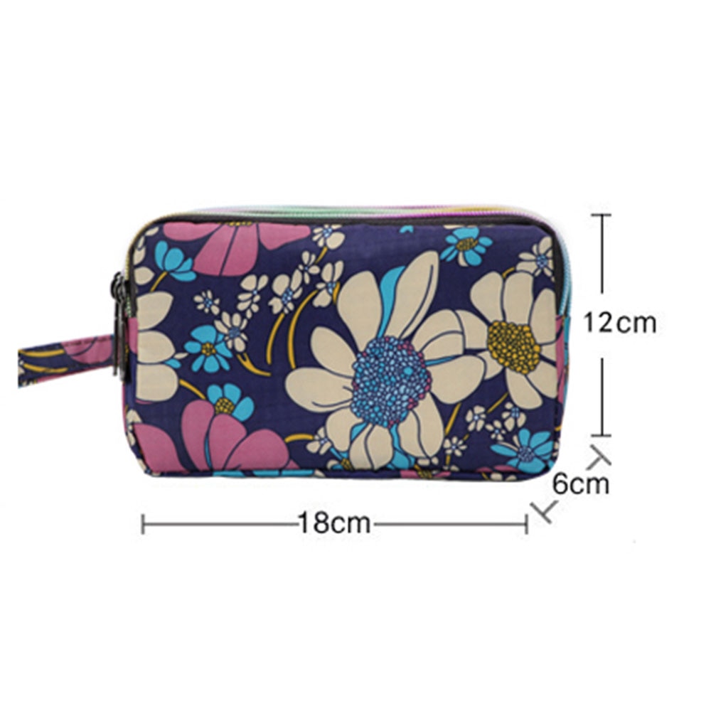 Bolso de mano de gran capacidad de 3 capas, Cartera de lona a la para mujer, bolsa para tarjetas, bolsa para teléfono móvil con cremallera, bolso de mano portátil para mujer, producto en oferta