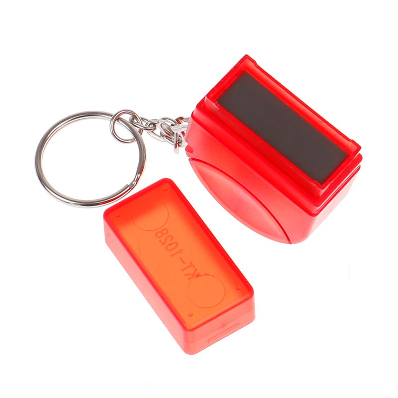 KT1028 Keychain Name Stamp signature rubber Flash stamp self inking Registered