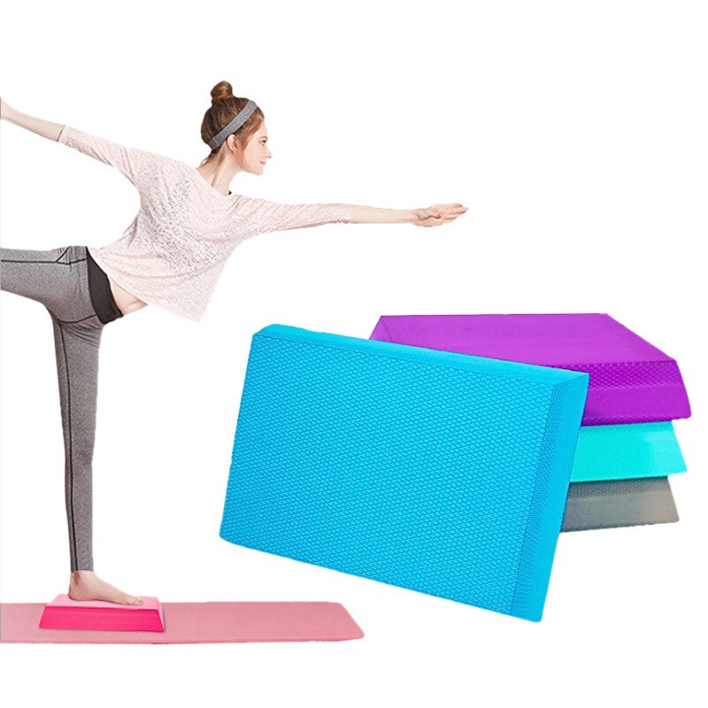 Trapezium tpe yoga balansmat massage yoga balans zitkussen fitnessapparatuur balans zacht pedaal