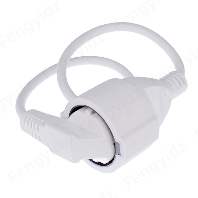 Power extension cord,Euro CEE lengthen Power cables,CEE7/7 Plug to CEE7/3 Outlet Socket extension cable 0.5M 16A ratubg