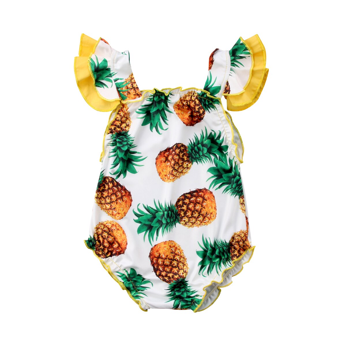 Leuke Peuter Baby Meisjes Ananas Een stuk Badmode Badpak Zwemmen Kostuum
