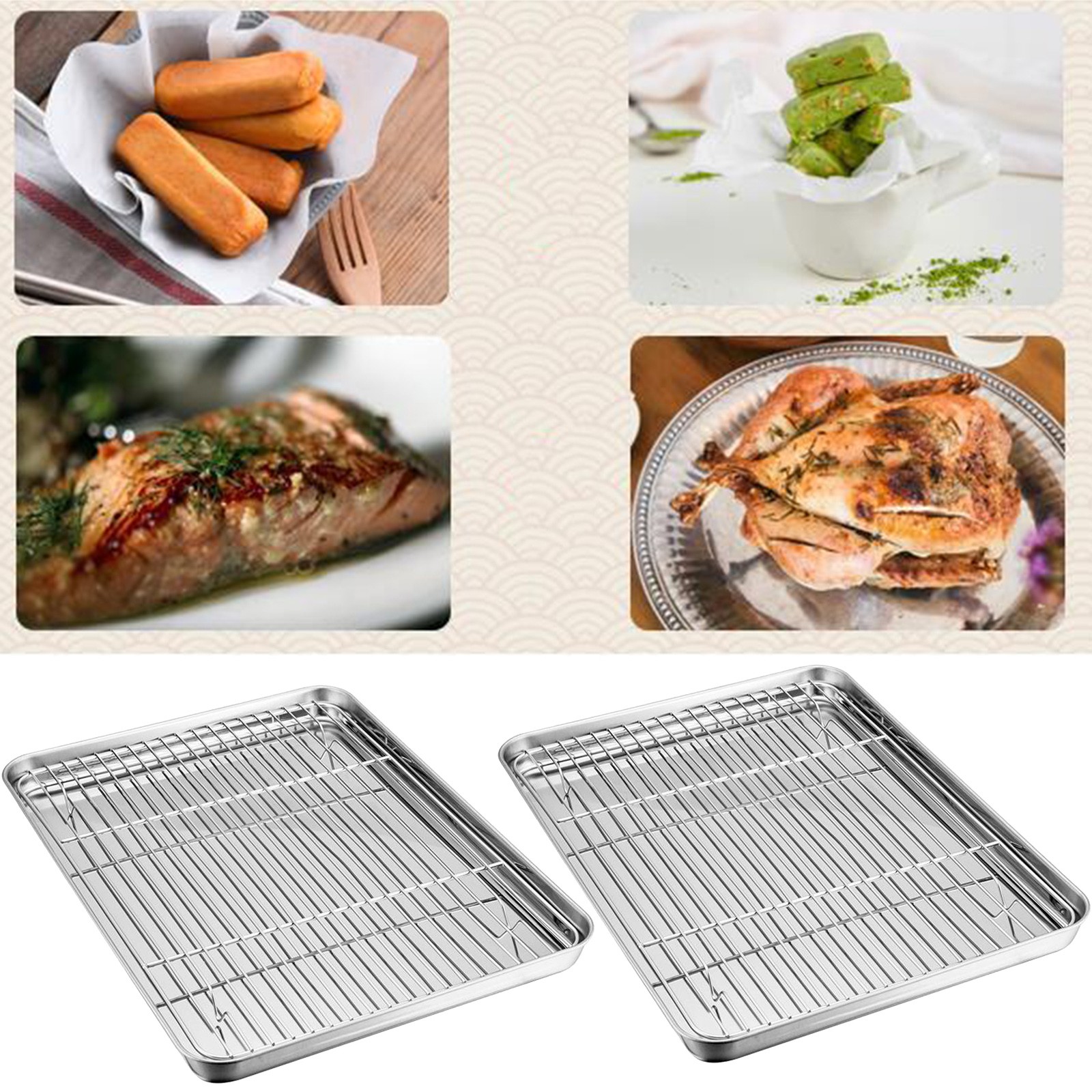 Plaque de cuisson antiadhésive avec gril en acier inoxydable, plaque de Barbecue saine, plaque de rangement pour Bbq