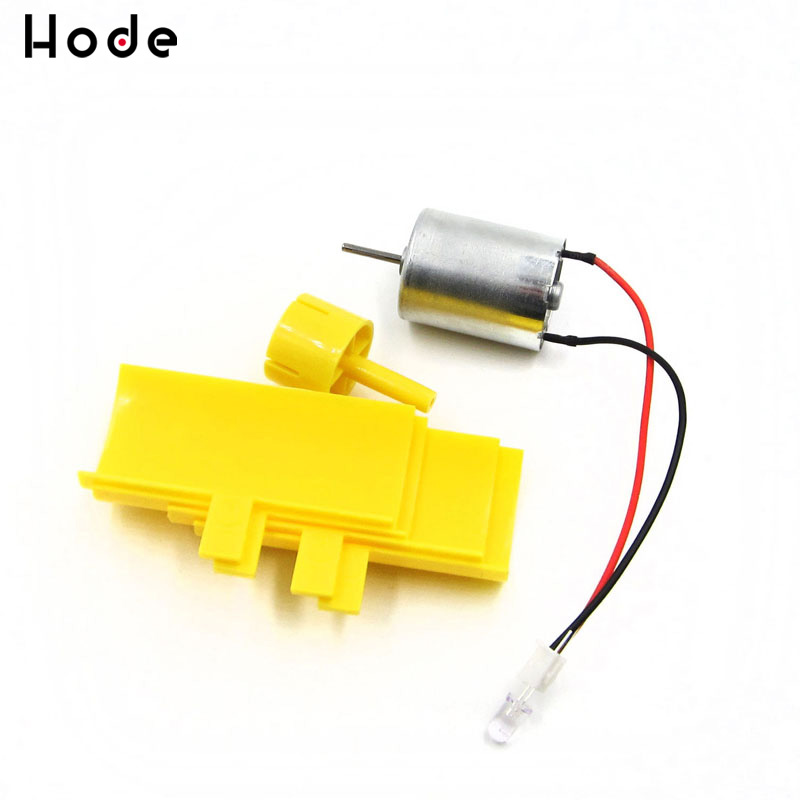 DC Micro Motor Small LED lights Vertical Axis Wind Turbine Generator Blades