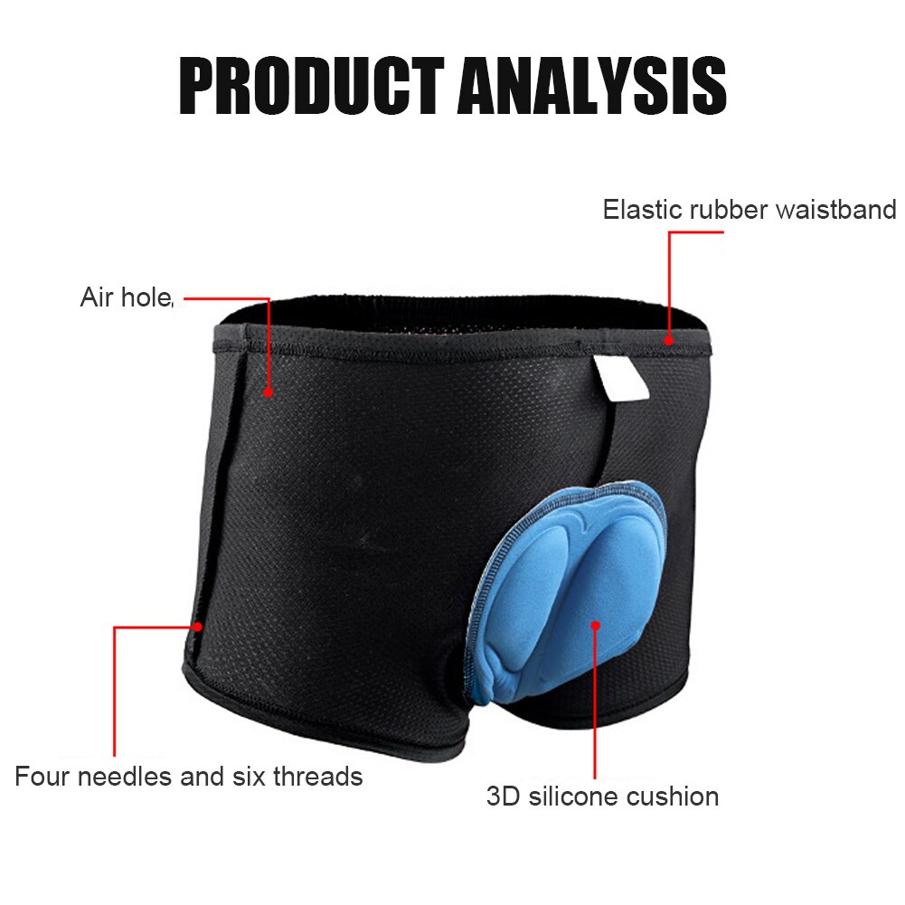 Unisex Breathable Cycling Shorts Cycling Underwear 5D Gel Pad Shockproof Bicycle Underpant MTB Road Bike Underwear Man Shorts