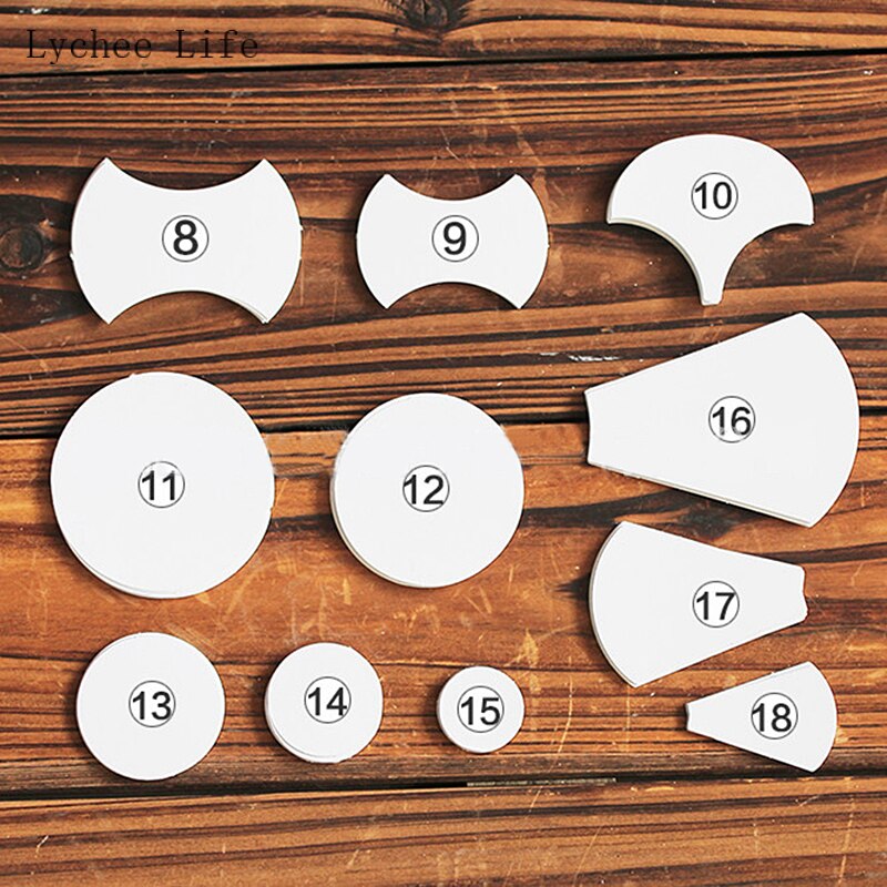 Lychee Life Stretched Hexagon Templates Paper Stencils Quilting Patchwork Sewing Craft DIY Home Decor