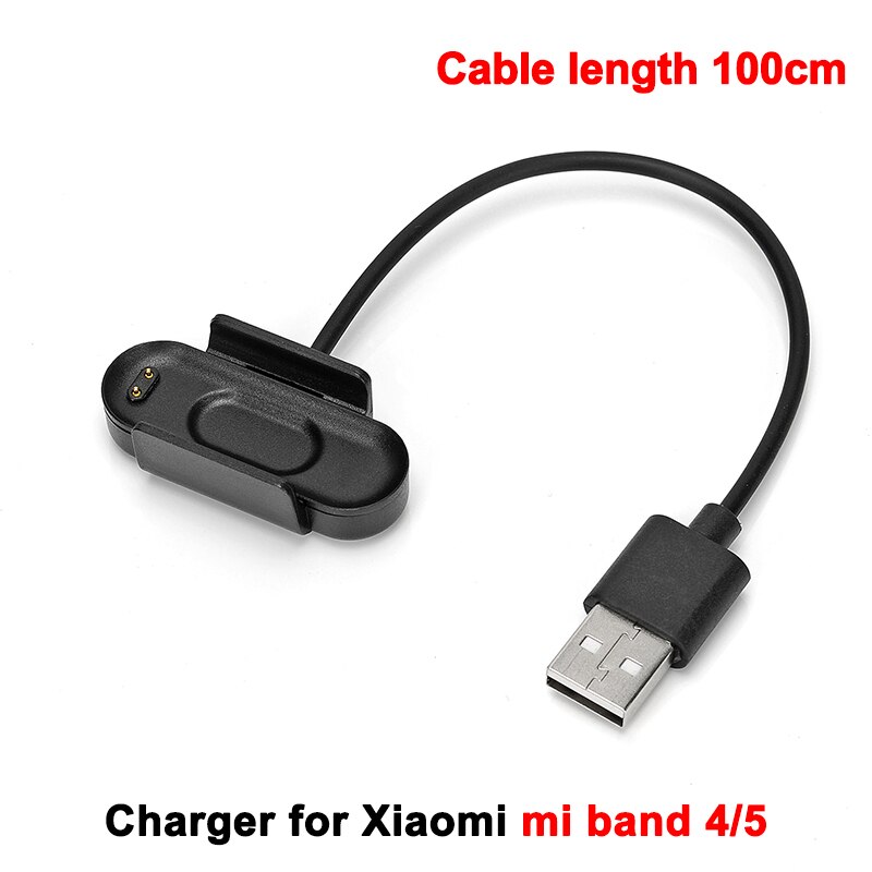 USB fast Charging Cable Charger For Xiaomi Mi Band 6 5 4 Cable Data Dock For MiBand 2 3 4 5 Charge OTG Adapter Station Portable: 9 100CM-Miband 4 5