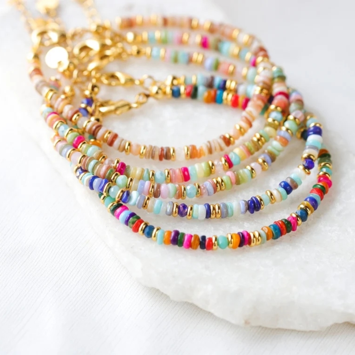 KKBEAD Boho Armband Vrouwen Y2k Sieraden Bohemian Armbanden Kleurrijke Shell DIs Kralen Zomer Strand Pulseras Mujer
