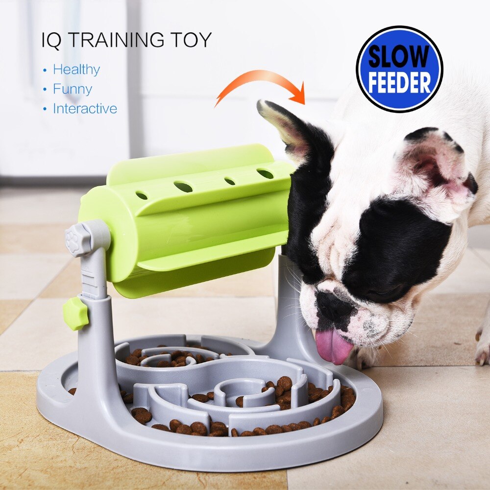 Juguetes Para Perros con tratamiento alimenticio, comedero educativo, juguetes de puzle para perros, juego interactivo de entrenamiento IQ, antiahogo juguete, comedero más lento