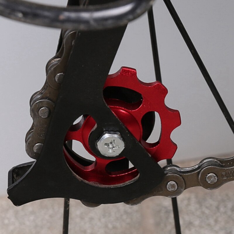 Mountain Bike Rear Derailleur Guide Wheel Bearing Anode CNC Derailleur 11 Teeth Flywheel Guide Wheel