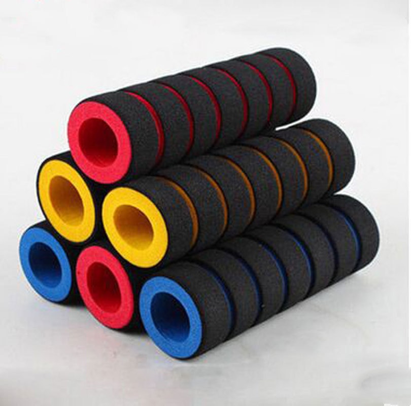 2 pièces poignée universelle confort éponge mousse guidon moto Dirt Bike e-bike guidon de vélo poignée couverture et leviers