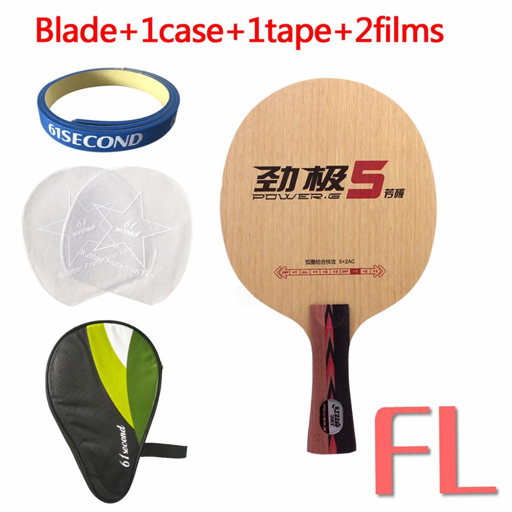 Original dhs power . g5 pg5 alc carbon bordtennisblad/ ping pong blad/ bordtennisbat: Fl med  h 1 sager