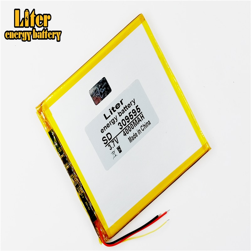 3 Lijn 309595 4000Mah 3.7V Li-Ion Batterij Voor Tablet Pc 7 Inch 8 Inch 9Inch Tablet Batterij innerlijke