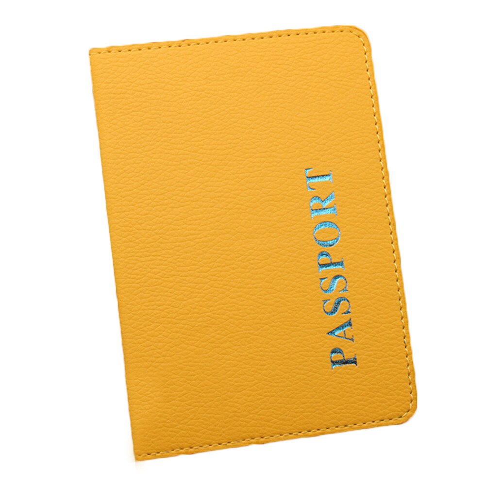 Water Proof Passport Holder ID Card Credit Card Holder 1PC Travel Passport Cover Multi Colors Passport Case Card Wallet: Yellow