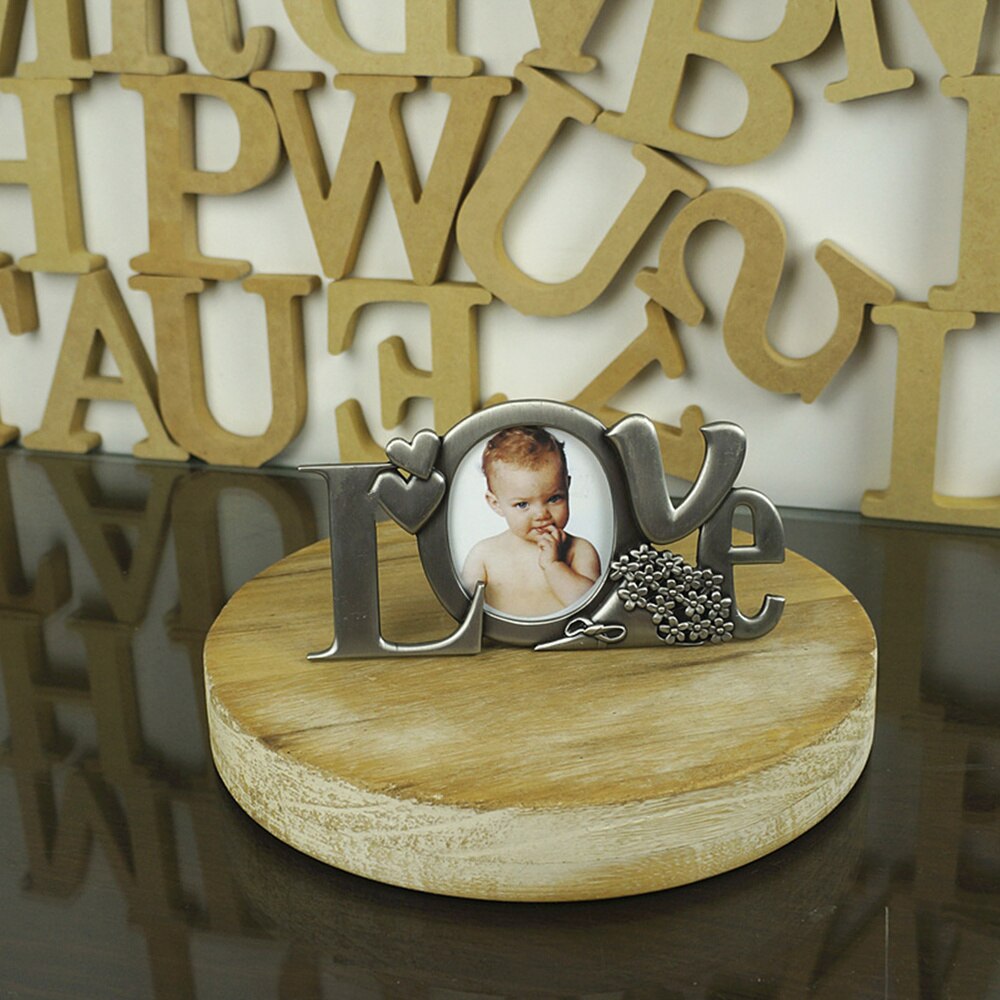 Metal Word Photo Holder Picture Frame Table Photo Frame Decor