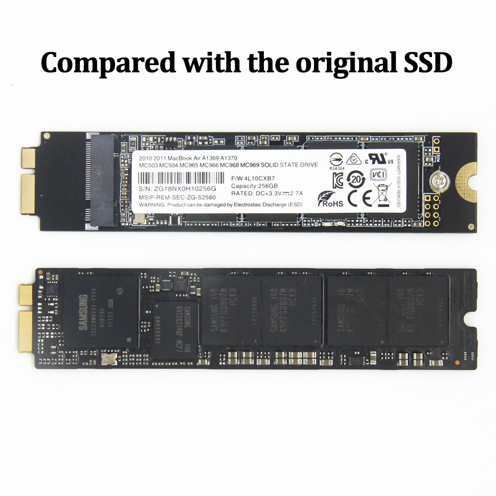 128GB SSD Voor Apple Laptop Macbook Air A1369 A1370 Solid State Disk MC503 MC504 MC505 MC506 MC965 MC966 MC968 SSD