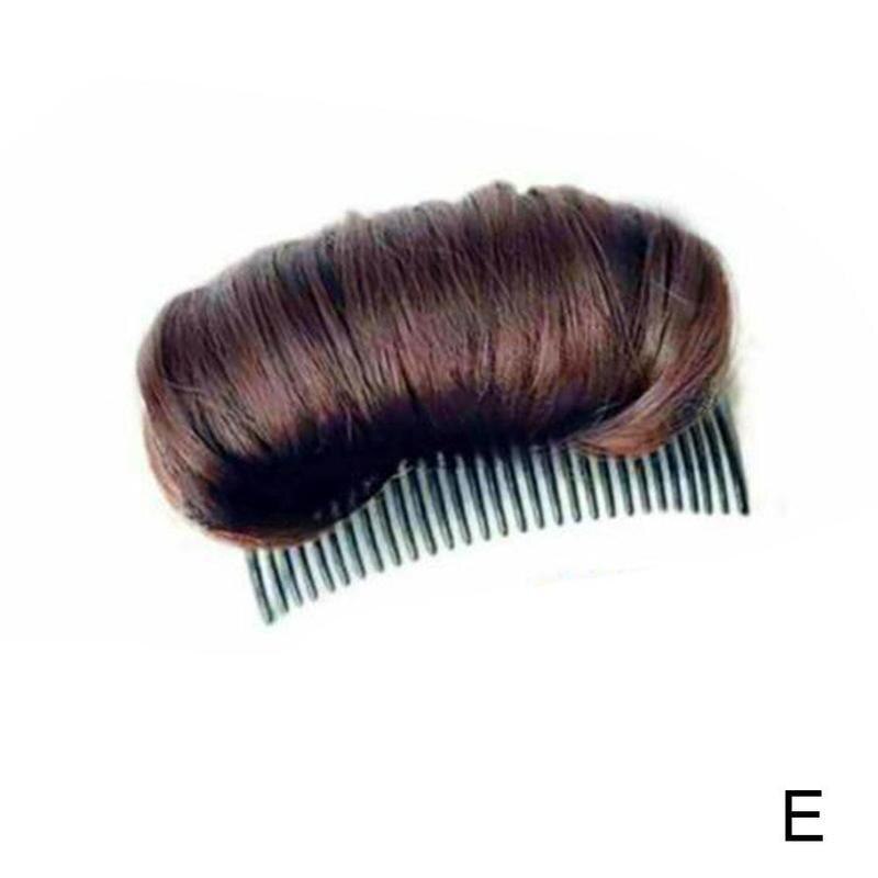 Invisible Duveteux Cheveux Pad Pour Les Femmes Cheveux Duveteux Cheveux Peignes Cheveux Synthétiques Augmentant Tresses Outils De Coiffure Accessoires De Cheveux: E
