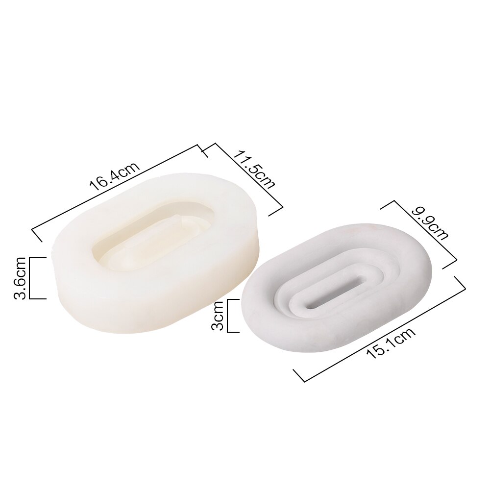 Nicole Zeepbakje Silicone Mold Handgemaakte Beton Zeephouder Maken Vorm Diy Cement Badkamer Benodigdheden Tool: SH0717