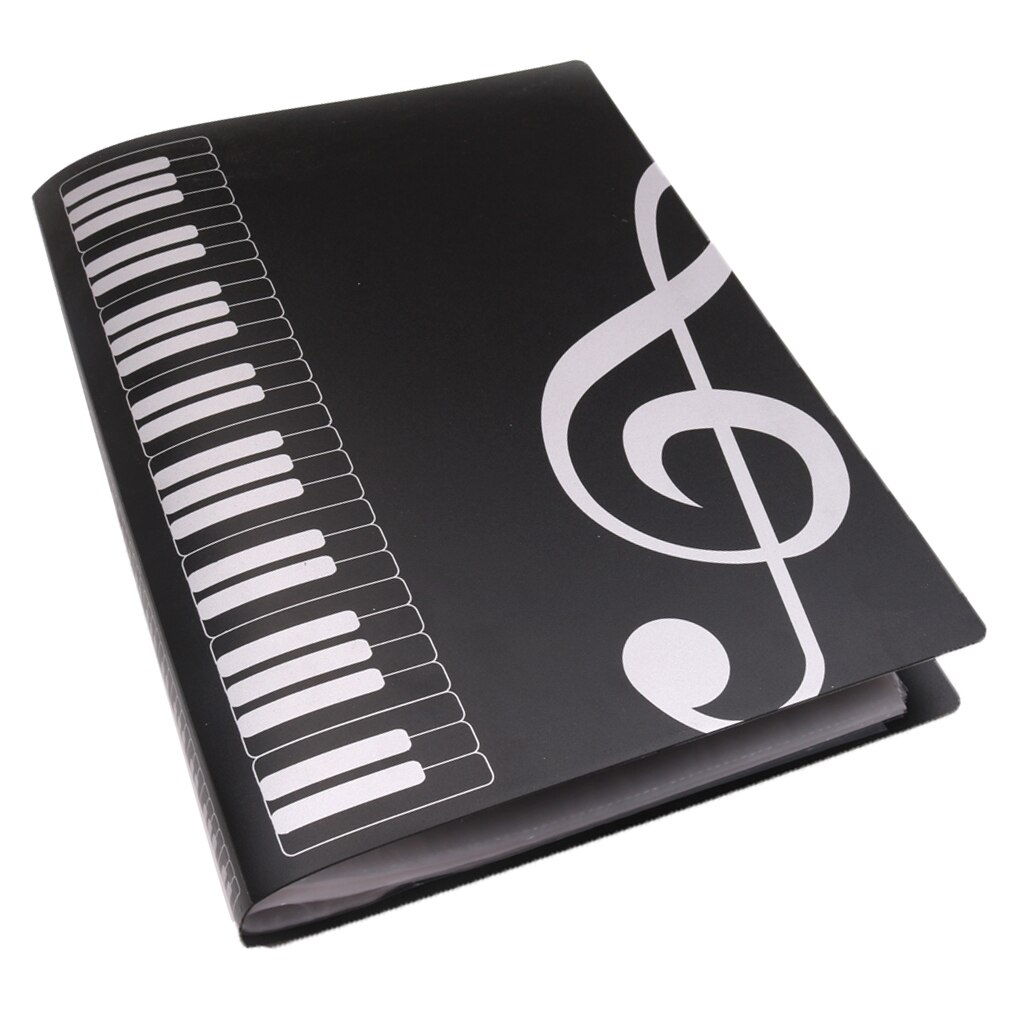 Piano Score Clip Black Binders Music Book Folder Marching Band Piano Page Holder Music Folder Band Flip Folder Student