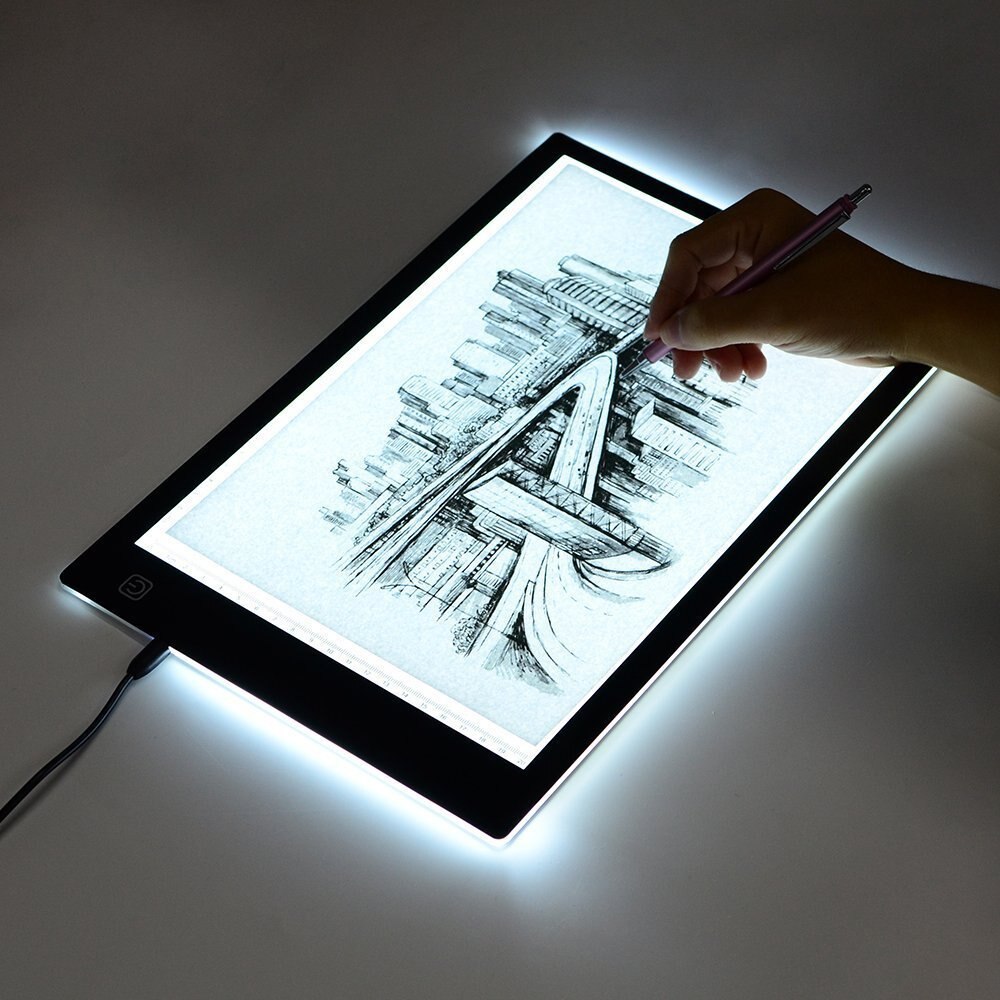 Wrumava Tracing Light Box A4 USB Power LED Artcraft tracer Light copy Pad LightBox for Artists Drawing Sketching Animation