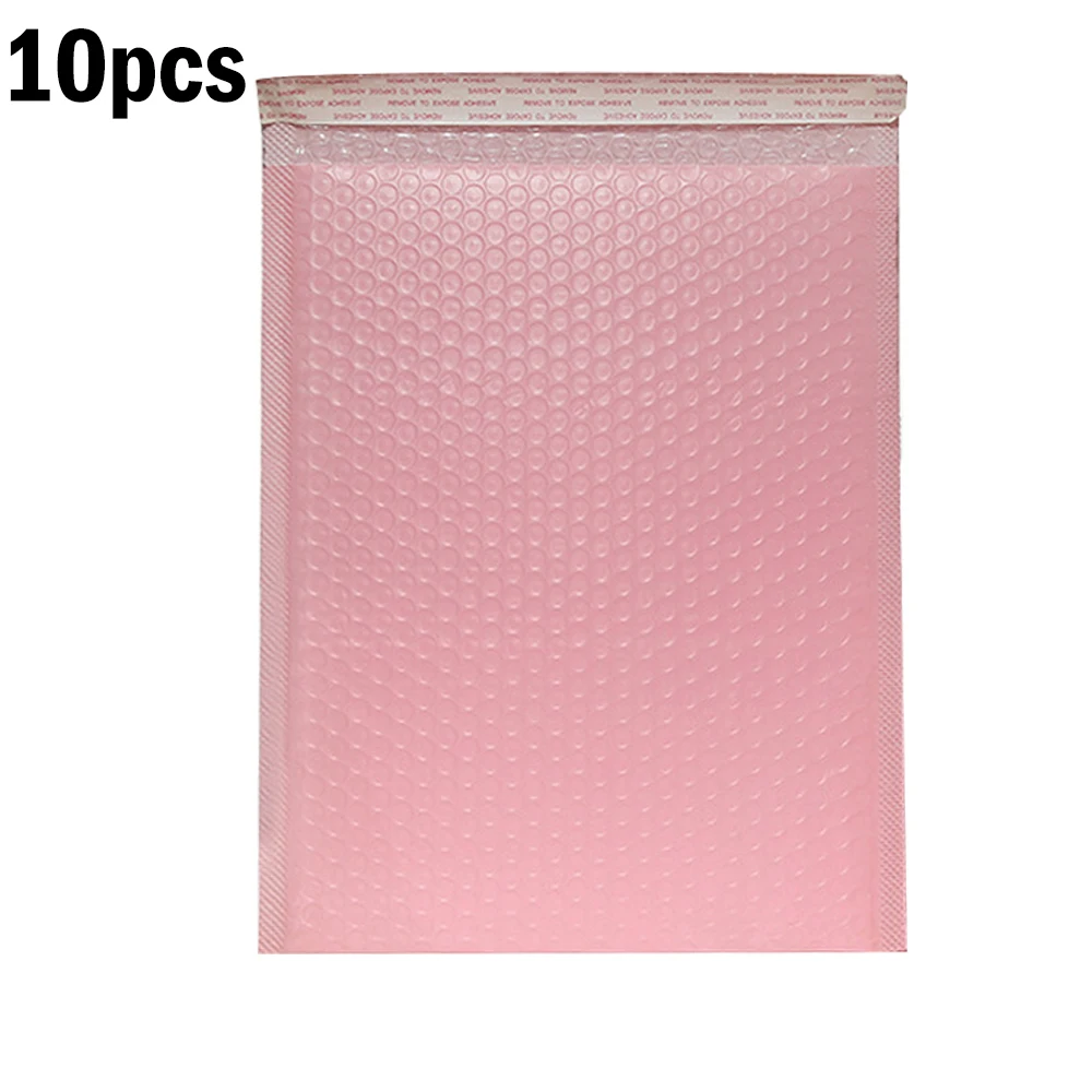 50-10 Uds. Sobre de burbujas negro/rosa autosellado acolchado sobres de burbujas paquetes de impermeables para suministros de maquillaje de joyería